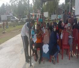 Kegiatan vaksinasi Covid-19 di Kecamatan Bangko, Rohil.